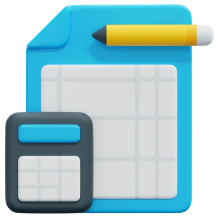 Bookkeeping  3D Icon