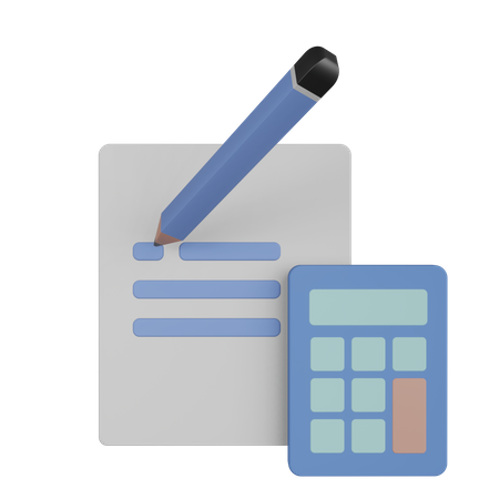 Bookkeeping  3D Icon