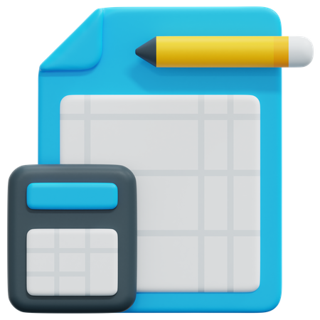 Bookkeeping  3D Icon
