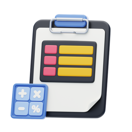 Bookkeeping  3D Icon