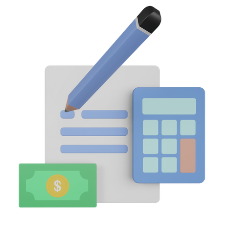 Bookkeeping Accountant  3D Icon