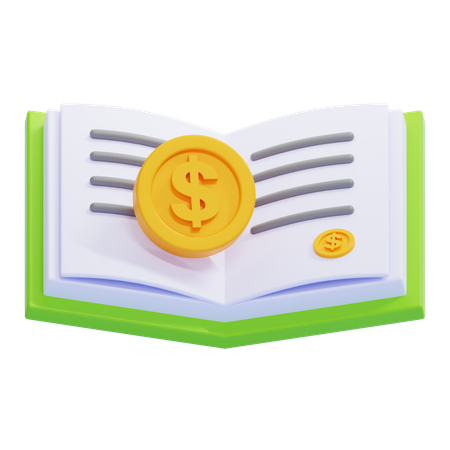 Bookkeeping Book  3D Icon