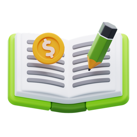 BOOKKEEPING BOOK  3D Icon