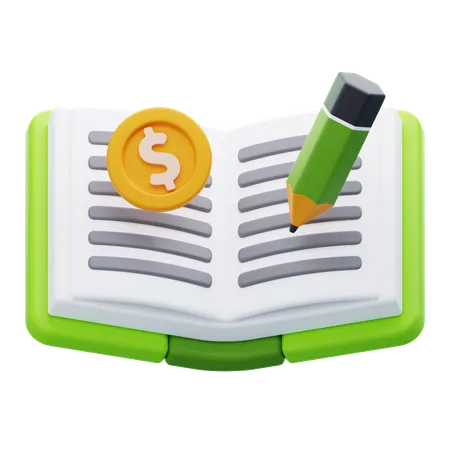 BOOKKEEPING BOOK  3D Icon