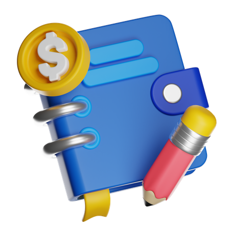 BOOKKEEPING BOOK  3D Icon