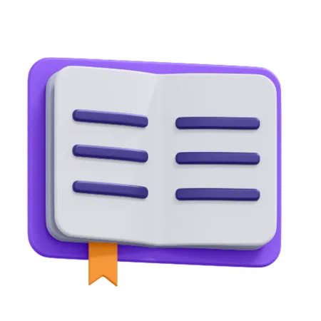 An Icon Of Bookmark 3D Icon