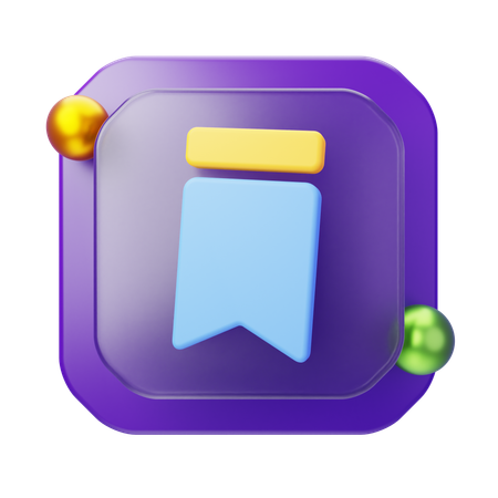 Bookmark  3D Icon