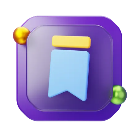 Bookmark  3D Icon