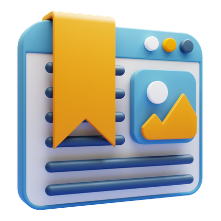 Bookmark  3D Icon