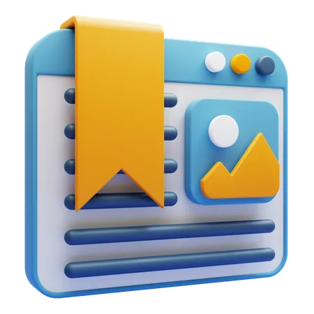 Bookmark  3D Icon