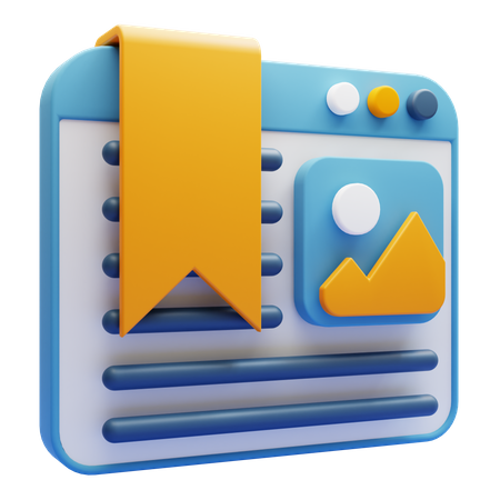 Bookmark  3D Icon