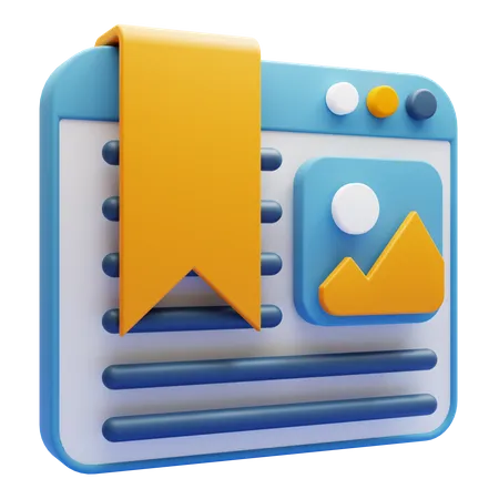 Bookmark  3D Icon