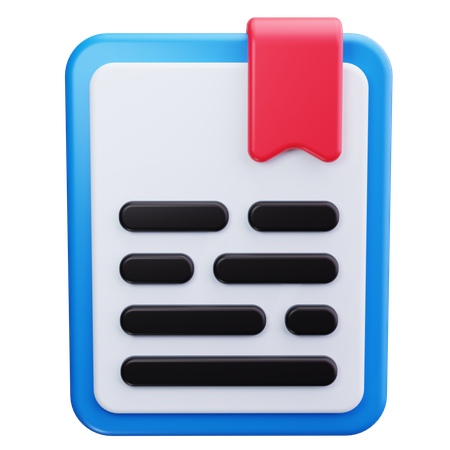 Bookmark  3D Icon