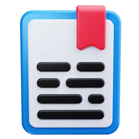 Bookmark  3D Icon