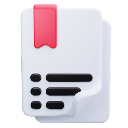 Bookmark  3D Icon