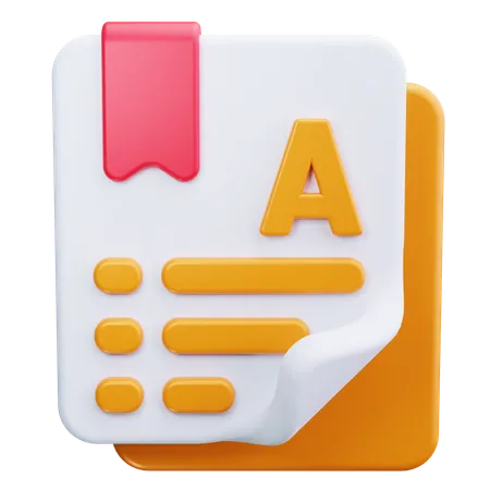 Bookmark  3D Icon