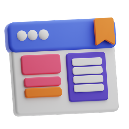 Bookmark  3D Icon
