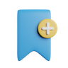 bookmark add 3d logo