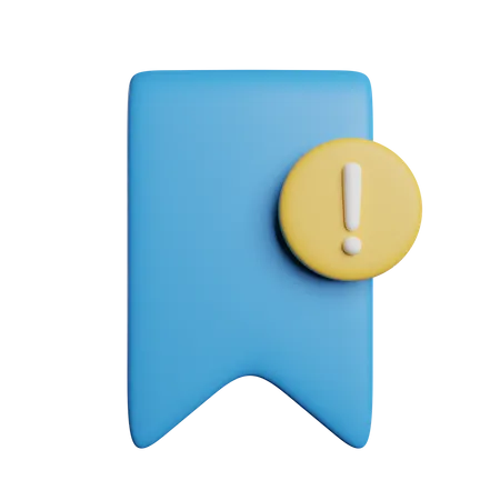 Bookmark Alert  3D Icon