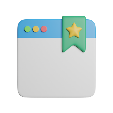 Bookmark Browser  3D Icon