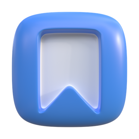 Bookmark Button  3D Icon