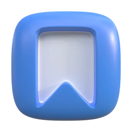Bookmark Button  3D Icon
