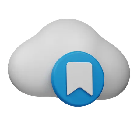 Bookmark Cloud  3D Icon