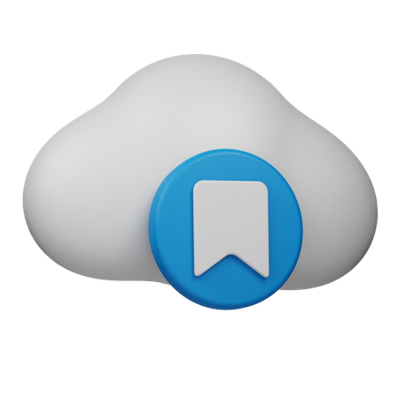 Bookmark Cloud  3D Icon