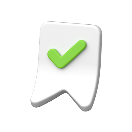 Bookmark Done  3D Icon