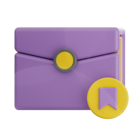 Bookmark Email  3D Icon