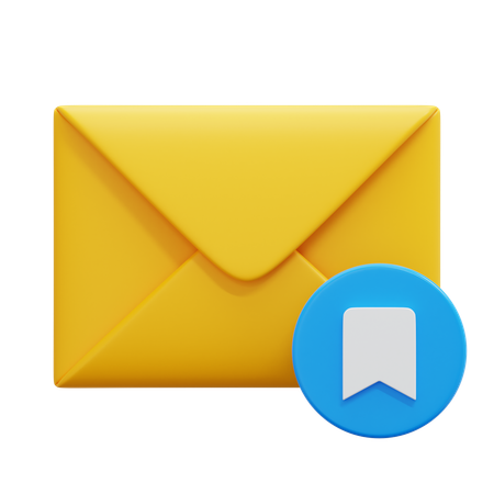 Bookmark Email  3D Icon