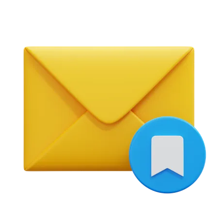 Bookmark Email  3D Icon