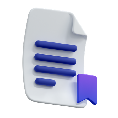ブックマークファイル  3D Icon