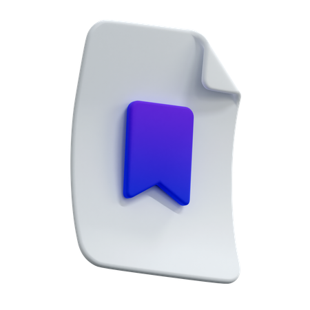 Bookmark File  3D Icon