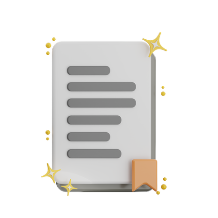 Bookmark File  3D Icon