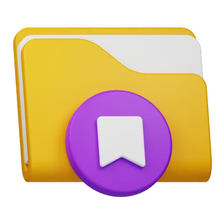 Bookmark Folder  3D Icon