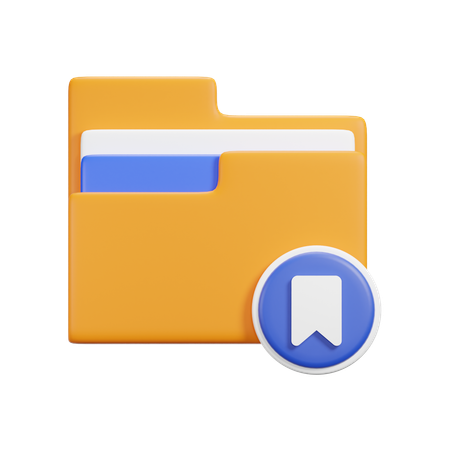 Bookmark Folder  3D Icon