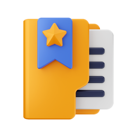 Bookmark Folder  3D Icon