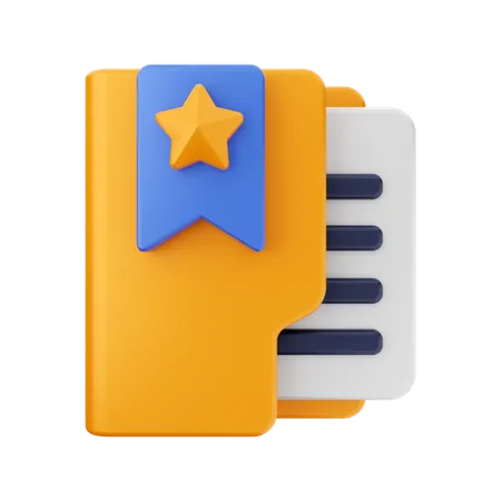 Bookmark Folder  3D Icon