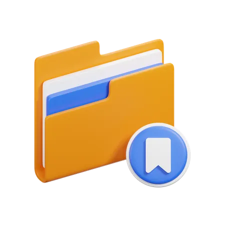 Bookmark Folder  3D Icon