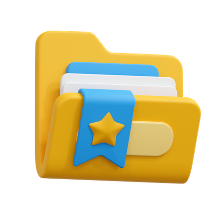 Bookmark folder  3D Icon