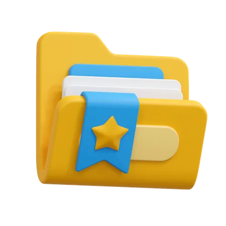 Bookmark folder  3D Icon