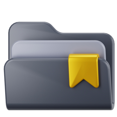 Bookmark Folder  3D Icon