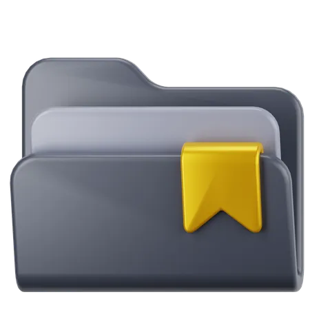 Bookmark Folder  3D Icon