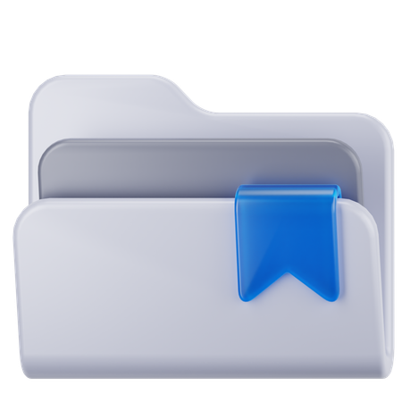 Bookmark Folder  3D Icon