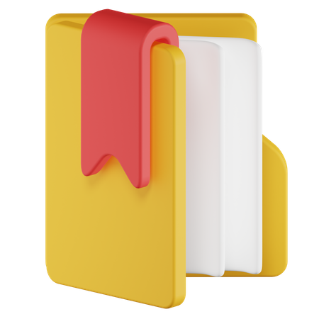 Bookmark Folder  3D Icon