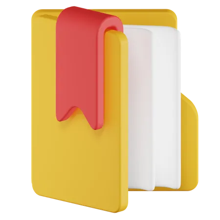 Bookmark Folder  3D Icon