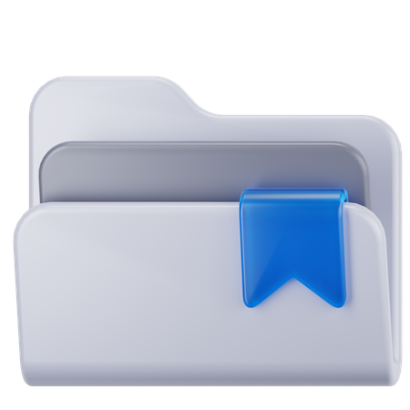 Bookmark Folder  3D Icon