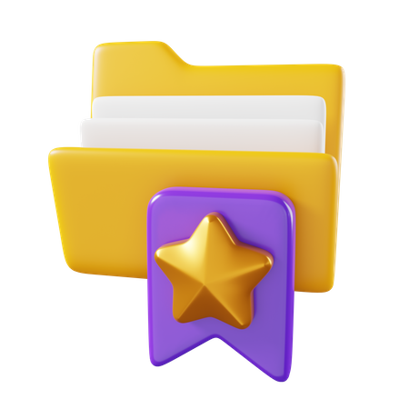 Bookmark Folder  3D Icon