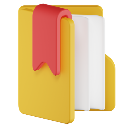 Bookmark Folder  3D Icon
